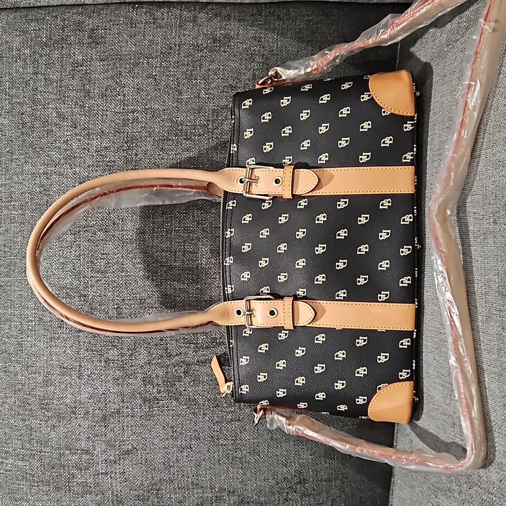 Dooney & Bourke Domed Signature Leather Satchel